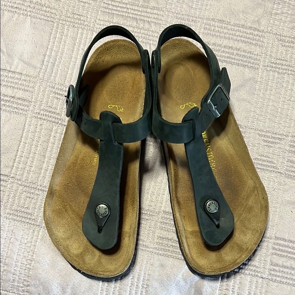 BIRKENSTOCK | Black Leather Kairo 38